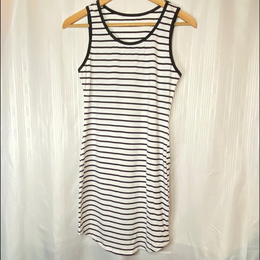 Black and White Striped dress